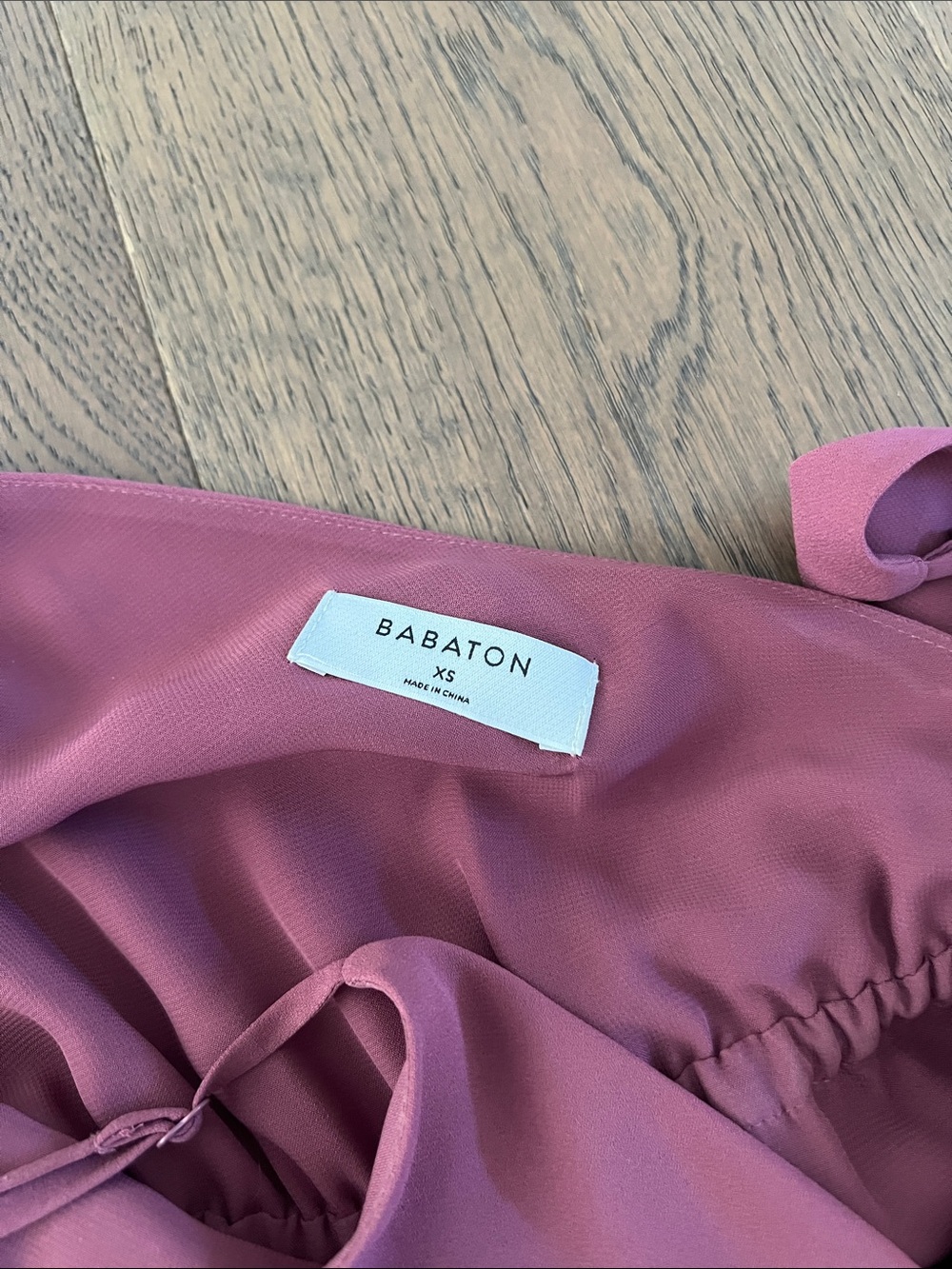 Babaton Rose-Mauve Mini Slip Dress with Adjustable Straps - Picture 2 of 5